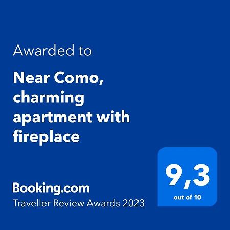 Near Como, Charming Apartment With Fireplace 그란다테 외부 사진